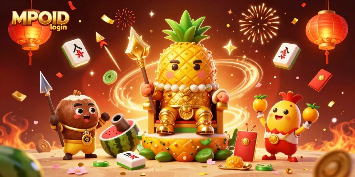 Engage with MPOID login for a thrilling gaming experience featuring a vibrant casino scene.