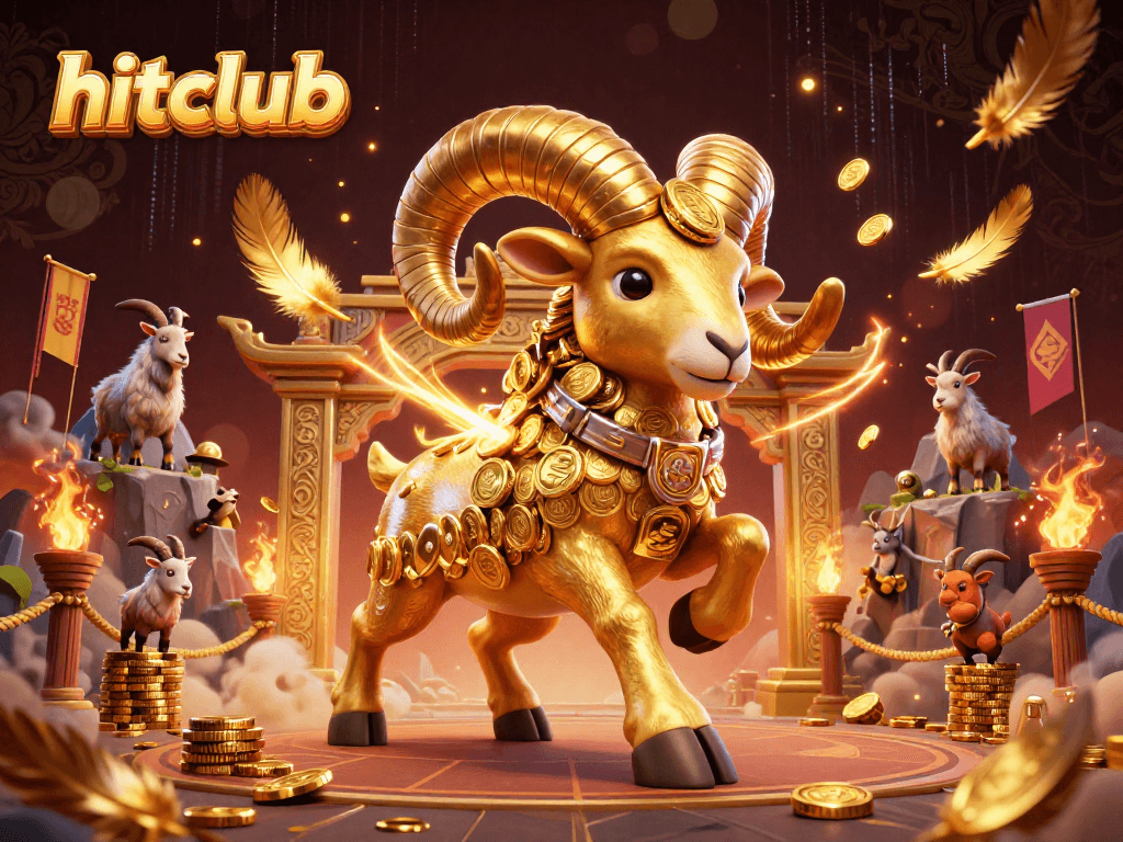 Engage with hitclub's vibrant 3D illustration showcasing thrilling gaming action and energetic casino elements.