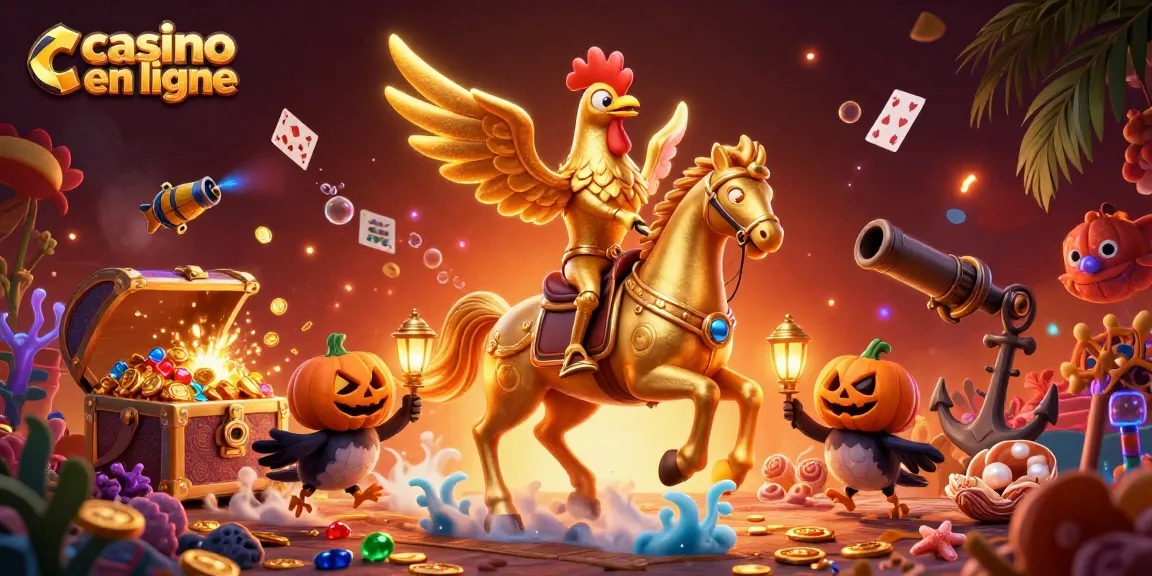 Jouez à casino en ligne avec des jeux de machines à sous colorés et des personnages fascinants.