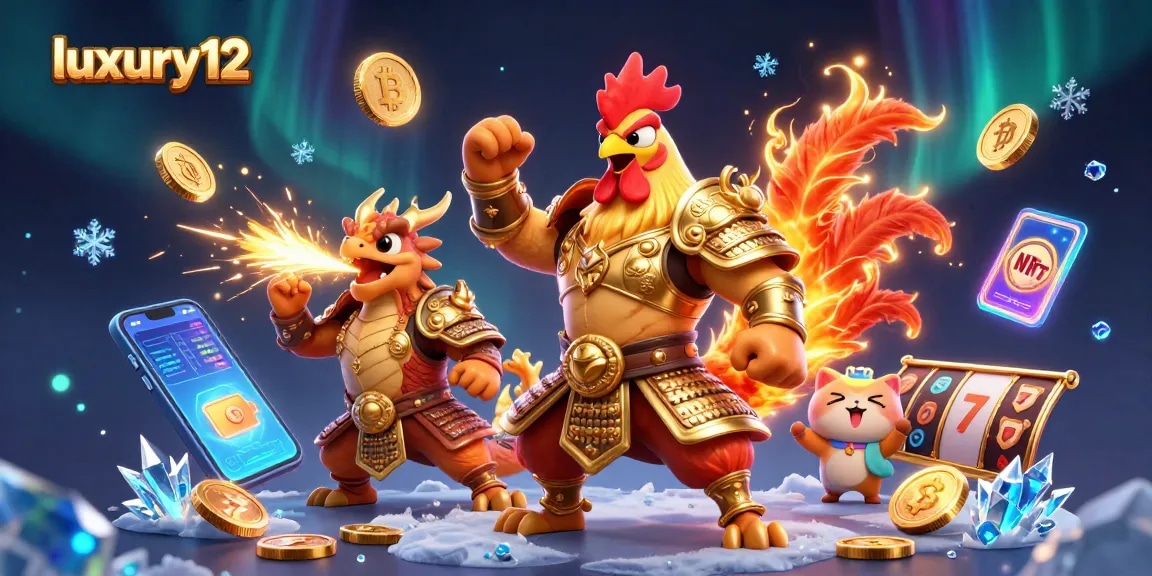 Experience the thrill of luxury12 slots with vibrant characters and engaging game elements in this dynamic casino scene