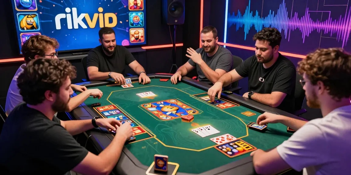 Engaging online gaming moment with rikvip avatars and vibrant digital effects.