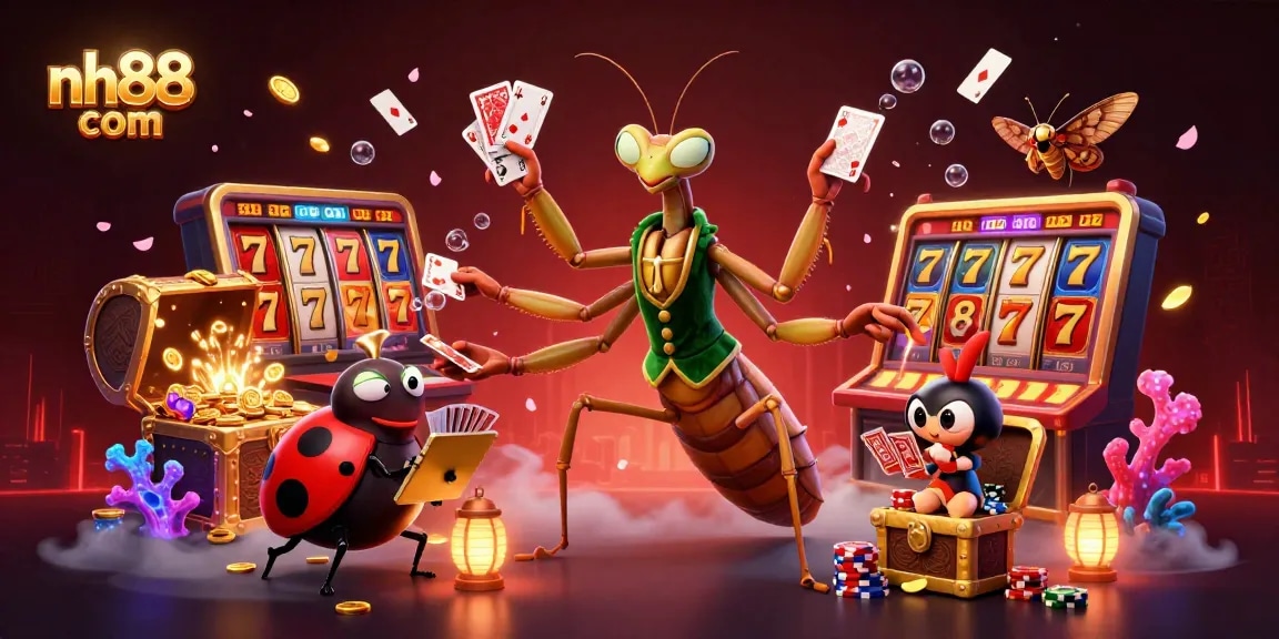 Engage in thrilling games at nh88 com with colorful slots and vibrant casino elements.