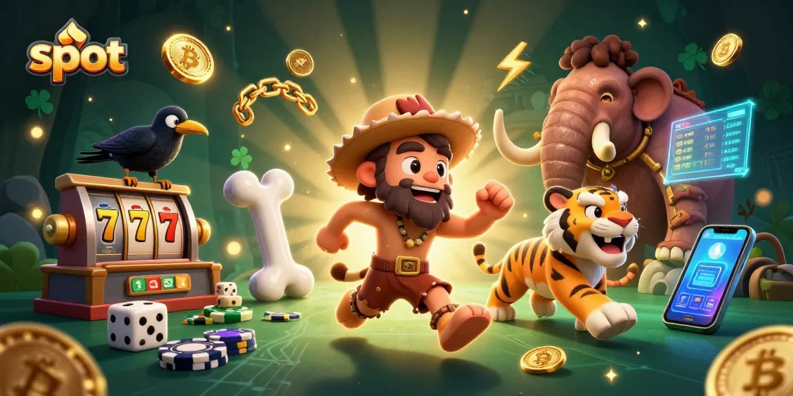 Win with exciting slot reels in a vibrant 3D casino scene filled with golden 7s and Bitcoin.