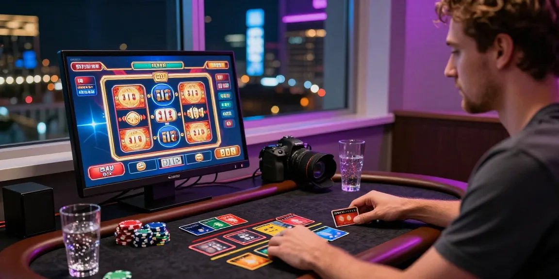 Online credit card casino gaming experience at https://jumpspace.org.uk with vibrant games, stylish setup, and city view.