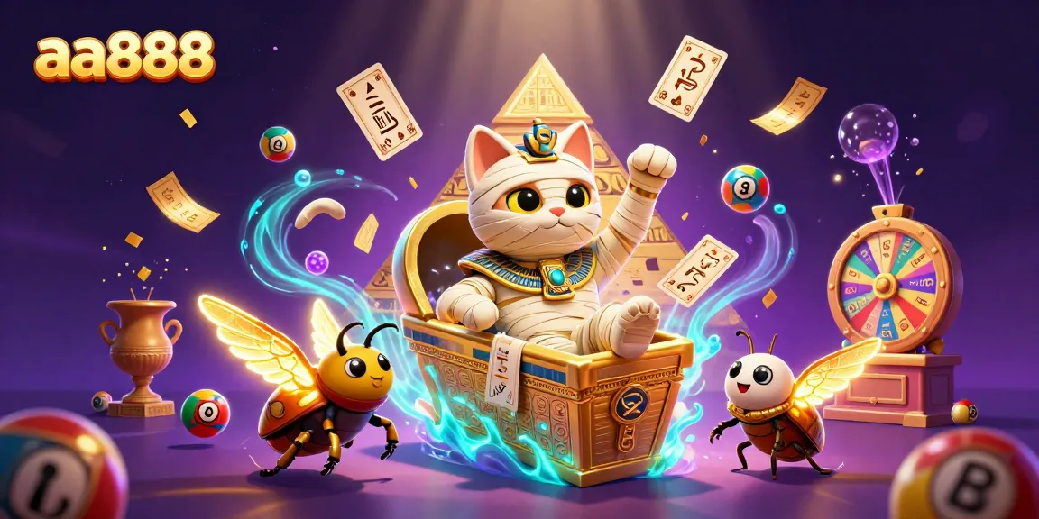 Engage with exciting gaming action at aa888 featuring a vibrant pyramid casino scene.