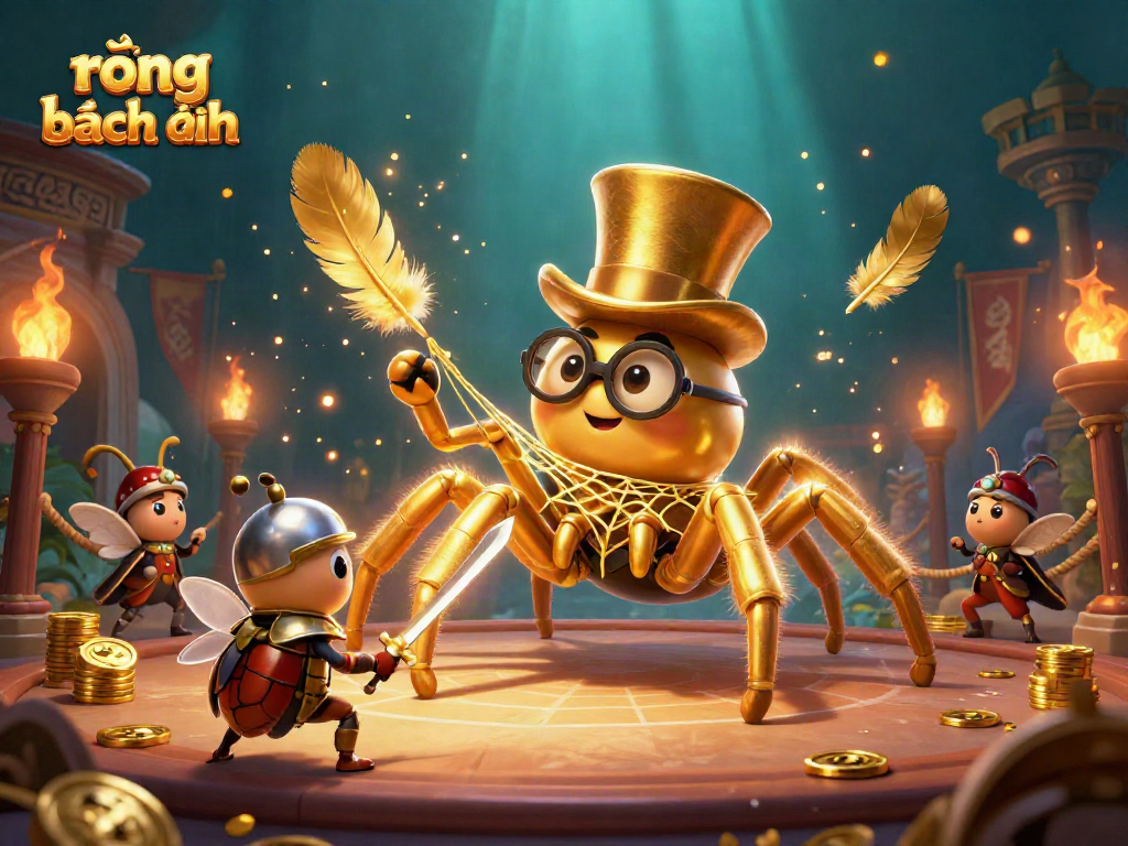 Engage with rồng bạch kim strategies in this vibrant casino-themed 3D illustration.