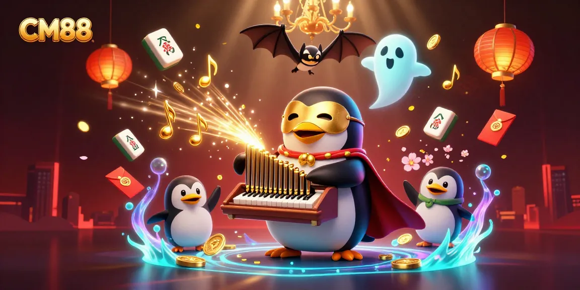 Engage in thrilling gameplay at CM88 with exciting visuals of casino dynamics and vibrant gold elements.