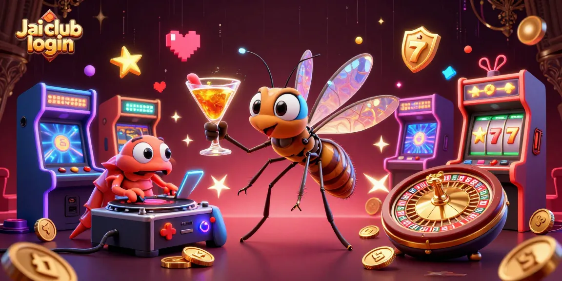 Engage in thrilling gameplay with Jai club login, featuring casino characters and vibrant game elements.