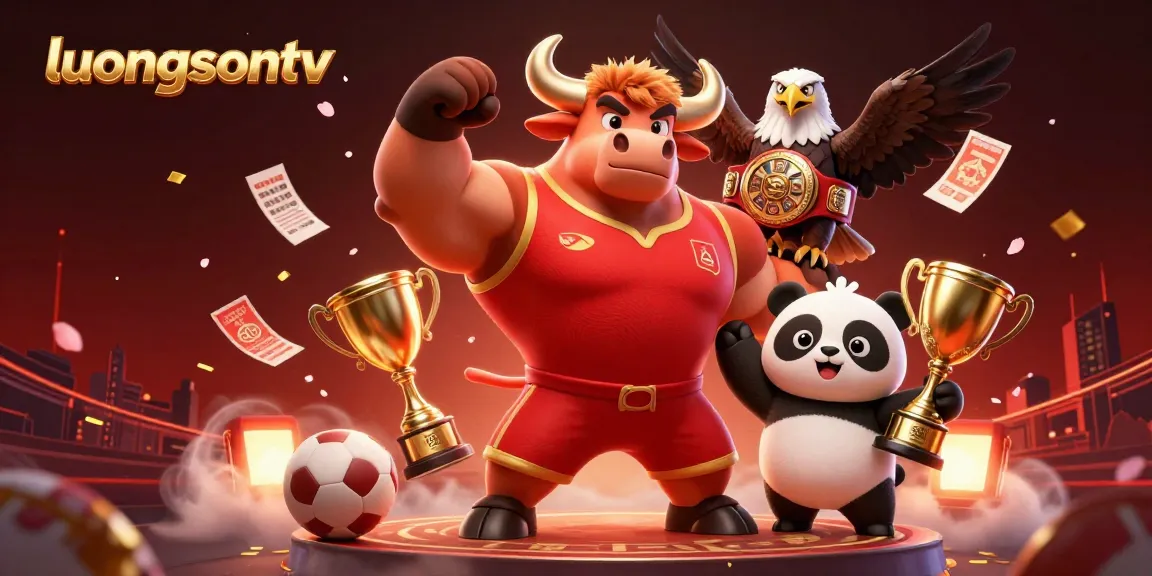 luongsontv showcases vibrant sports betting action with dynamic characters and engaging confetti