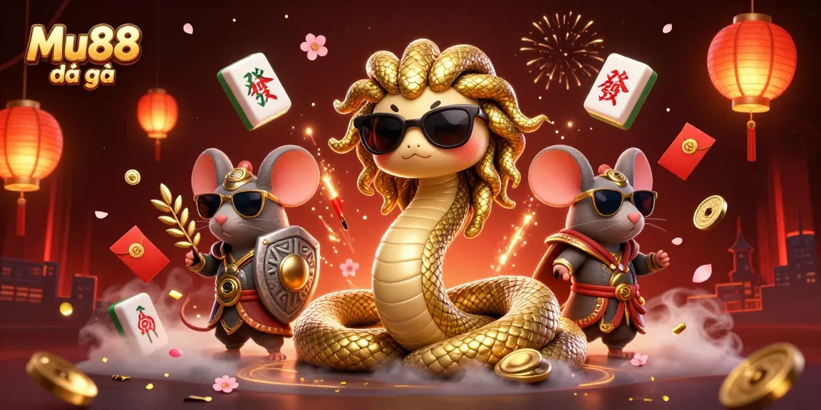 Get lucky with Mu88 đá gà in this vibrant casino scene featuring Medusa and dynamic gaming elements.