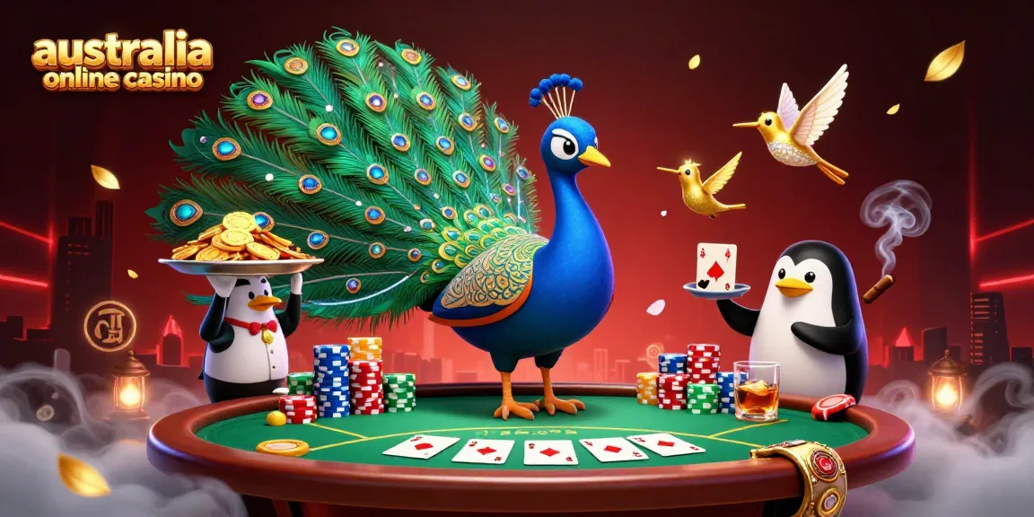 Experience thrilling gaming at an australia online casino featuring a vibrant casino scene.