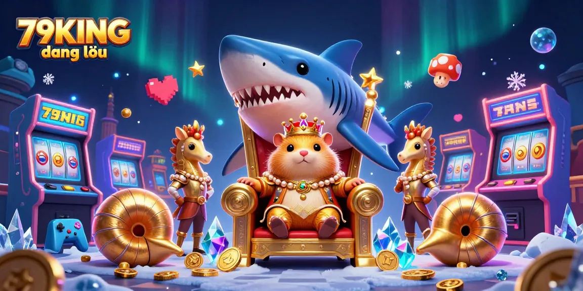Experience the vibrant world of 79KING đăng nhập, where the hamster king reigns in a casino-themed fantasy.
