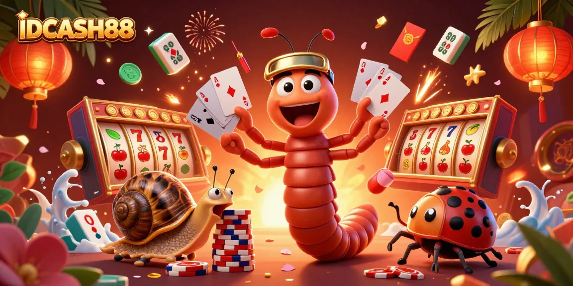 Experience thrilling gameplay with IDCASH88's vibrant casino scene showcasing a dealer and high-roller excitement.
