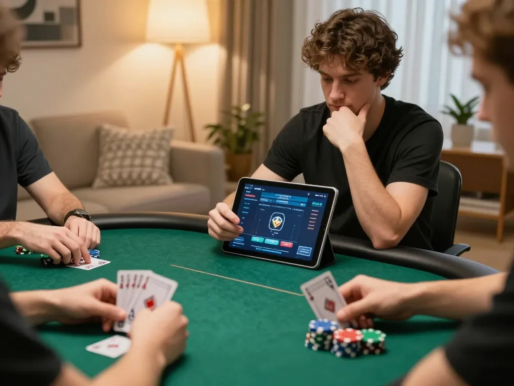 Join the exciting online poker experience at RR88 with strategic gameplay in a cozy home setting.