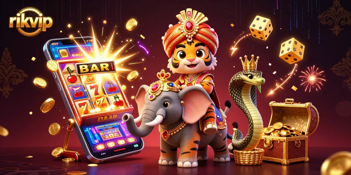 Engage with exciting slots at rikvip featuring a vibrant casino atmosphere full of treasures.