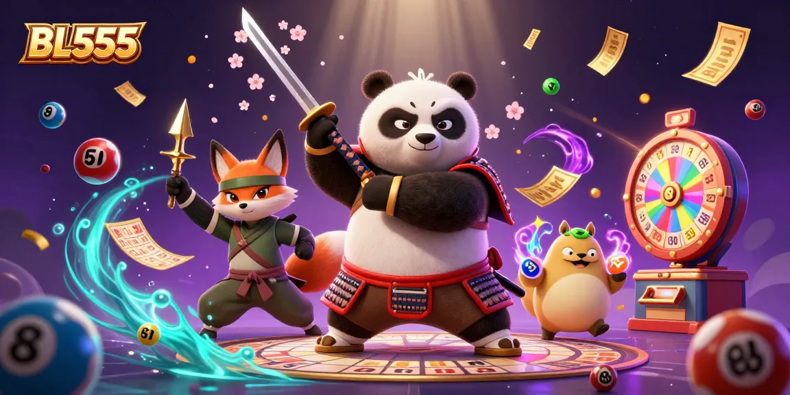 Engage in thrilling games at BL555 with vibrant animations and casino excitement.