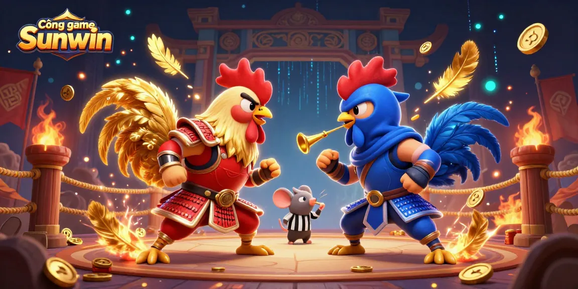 Experience excitement at Cổng game Sunwin with thrilling rooster battles and dynamic casino elements.