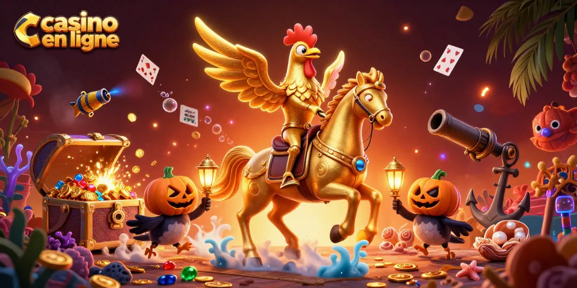 Jouez à casino en ligne avec des jeux de machines à sous colorés et des personnages fascinants.