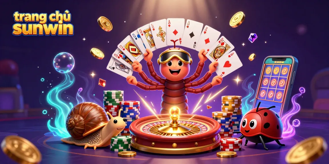 Experience the excitement of trang chủ sunwin with vibrant 3D characters and dynamic casino elements.