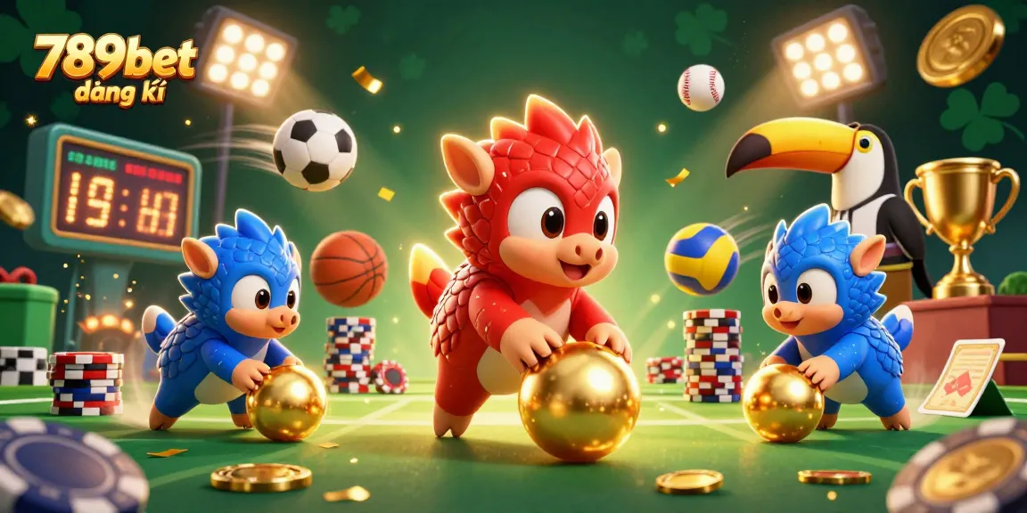 Join the excitement of 789bet đăng ký with animated pangolins bowling through poker chips in a dynamic casino game.