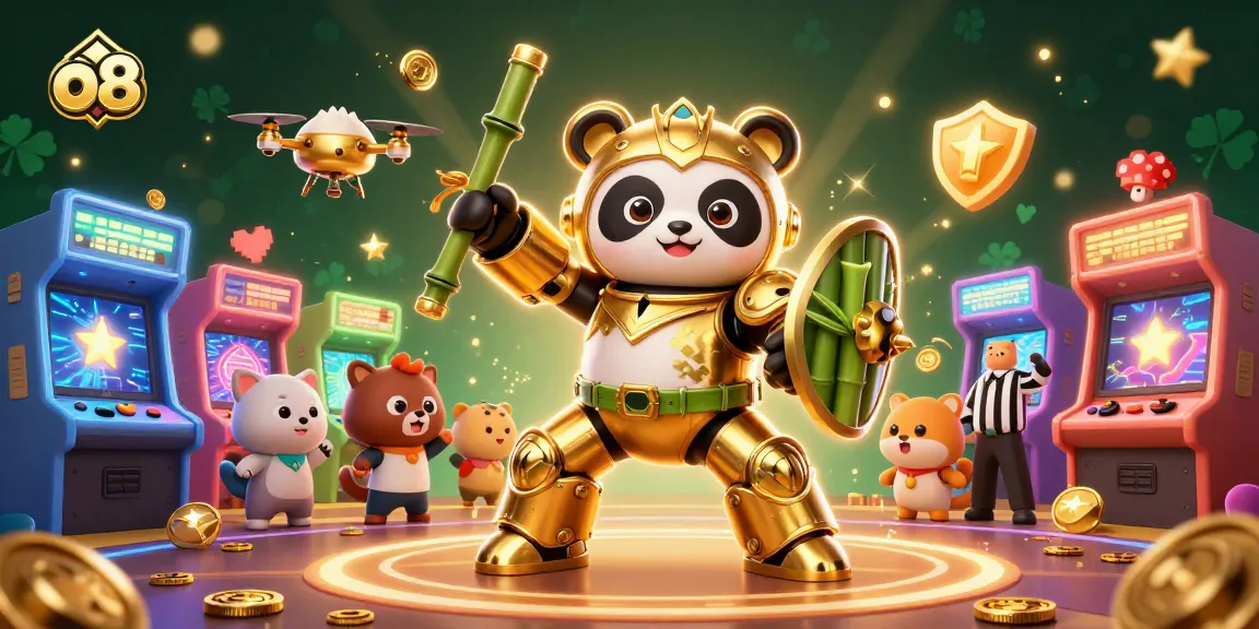 Experience thrilling gameplay at o8 with unique characters and vibrant casino elements in action.