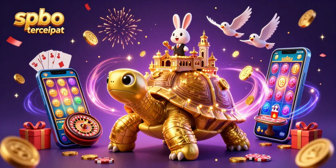Engage with spbo tercepat by experiencing a vibrant casino world featuring cartoon characters, slot games, and festive elements.