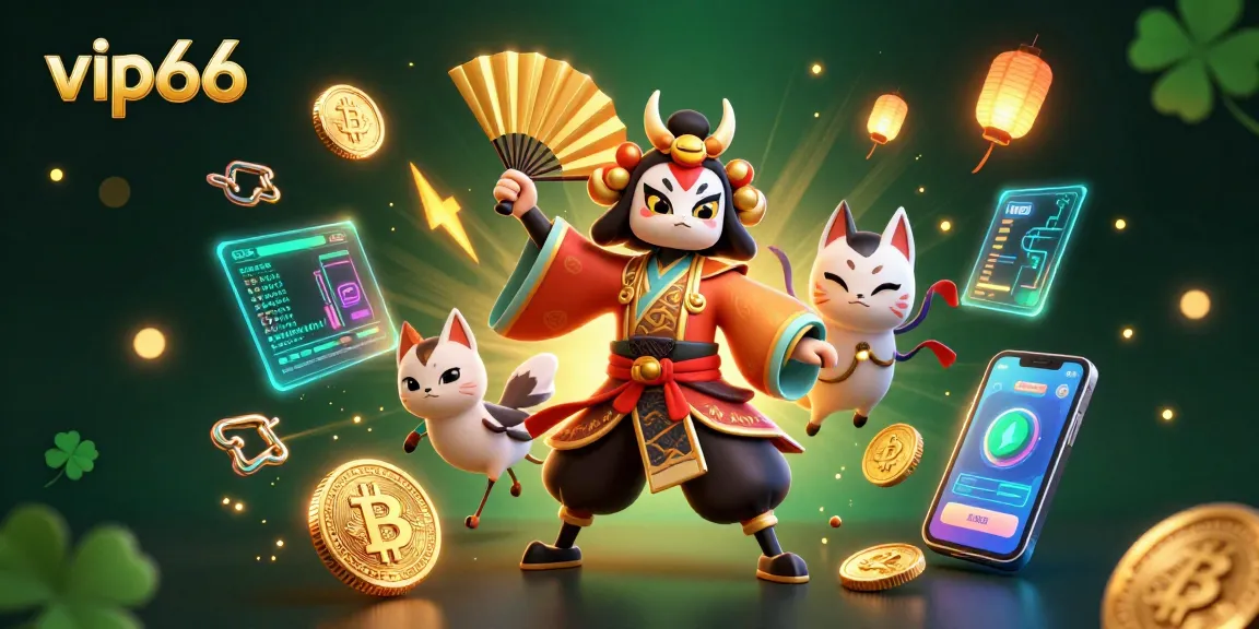 Engage with vip66's vibrant casino experience filled with 3D animated characters and gaming elements.