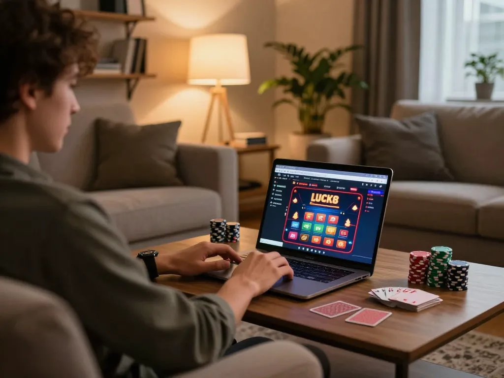 Trải nghiệm trò chơi casino trực tuyến chiến lược với LUCK8 trong một không gian ấm cúng tại nhà.