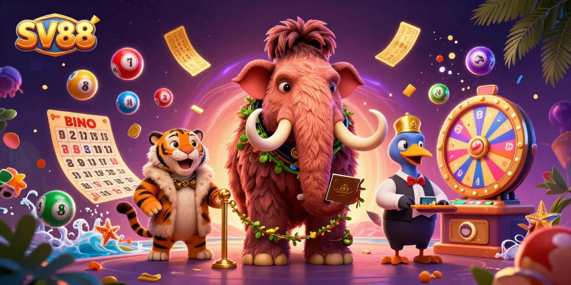 Experience exceptional gaming at SV88 with vibrant lottery elements and engaging characters.