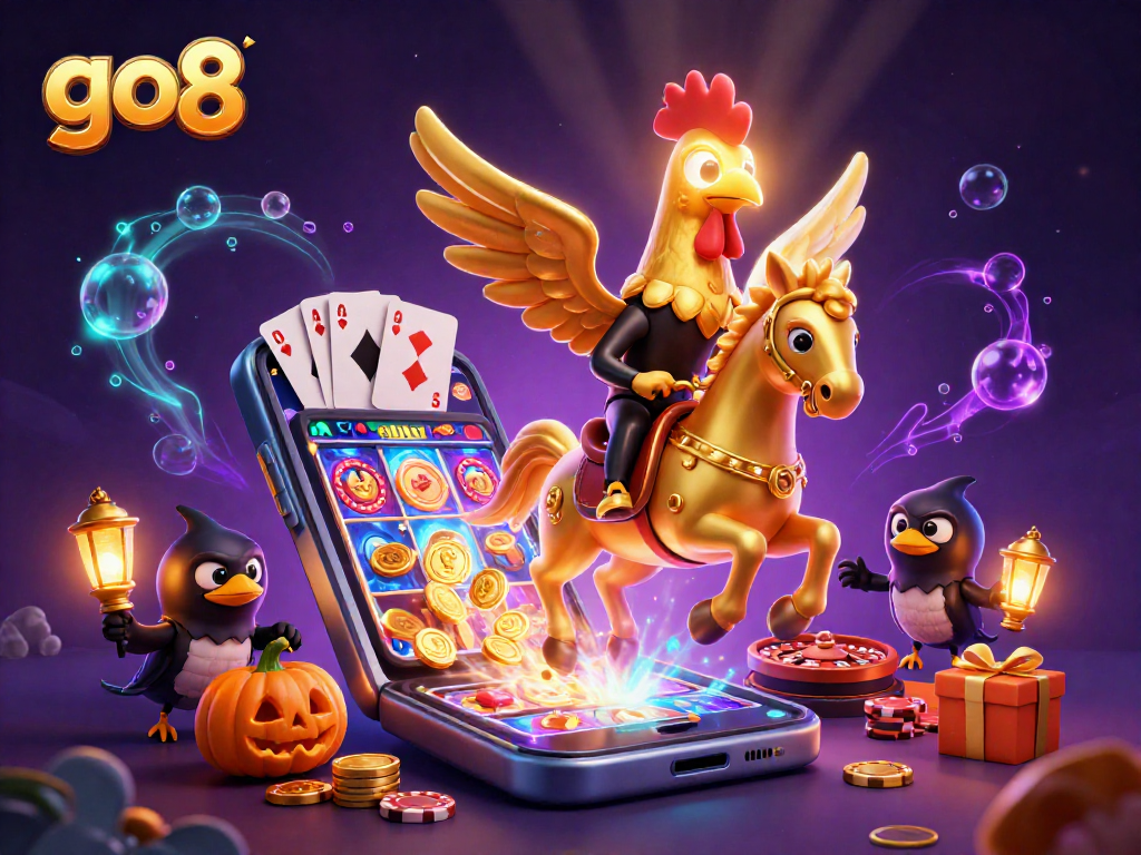 Win big with go8 at the vibrant casino where golden roosters and lanterns illuminate thrilling games.