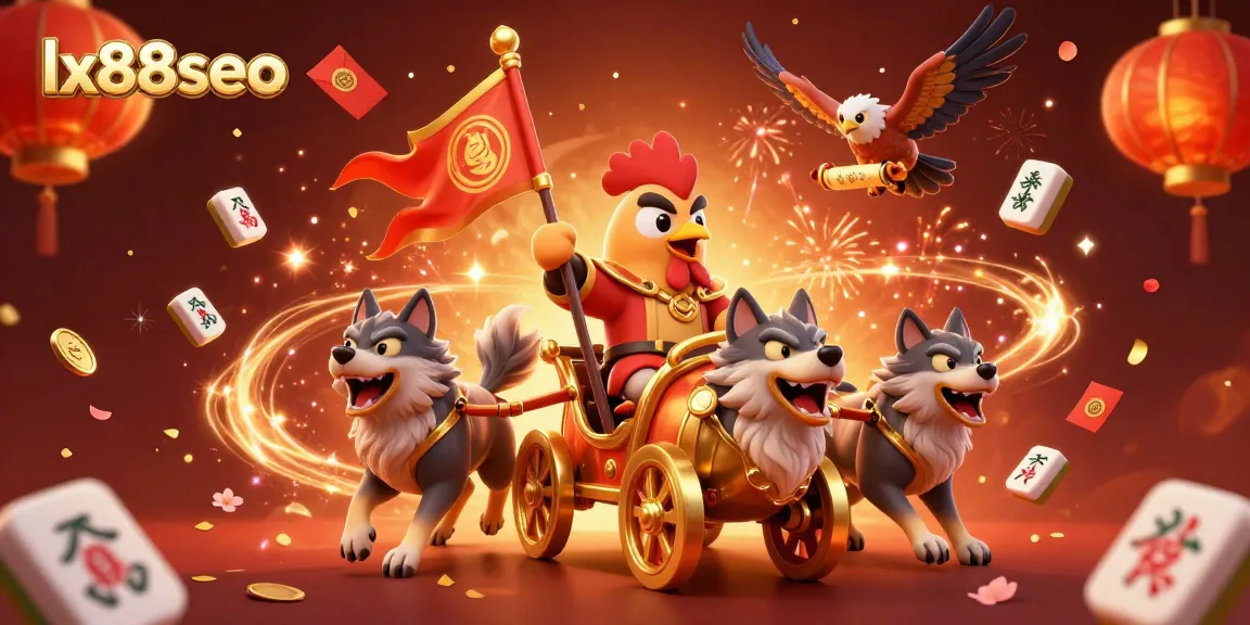 Experience the thrill of gambling at lx88seo with cartoon characters showcasing vibrant activities and winning moments.
