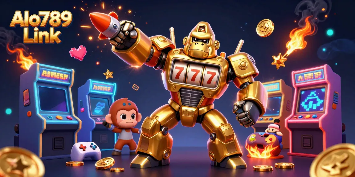 Experience the action of Alo789 Link with vibrant 3D characters showcasing casino excitement.