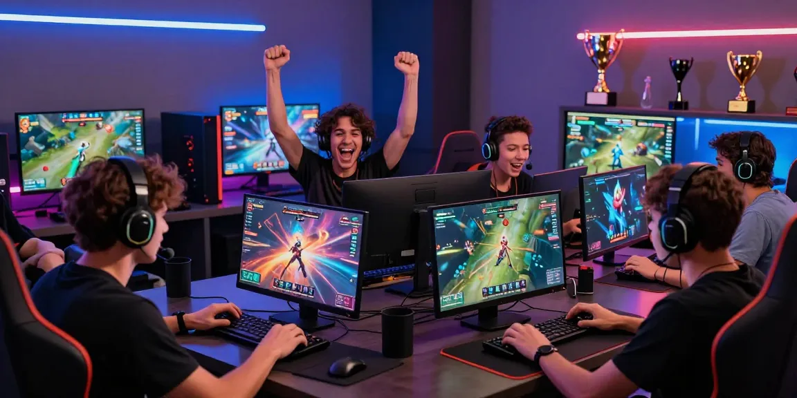 Vibrant gaming atmosphere with players enjoying B52 com online gaming experience, showcasing excitement and interaction.