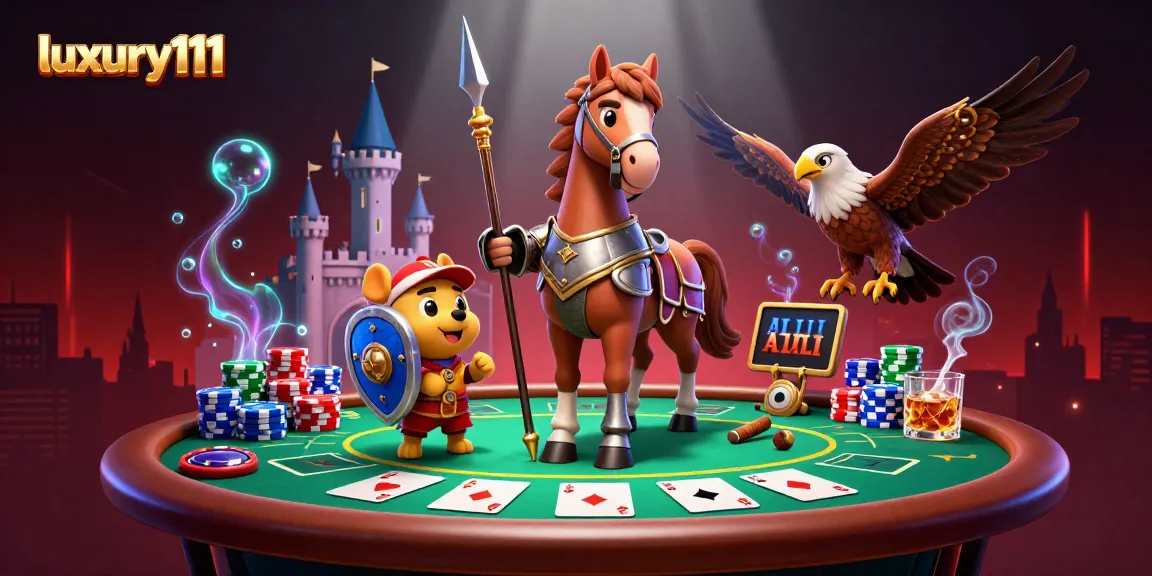 Experience luxury111 in a dynamic poker setting with colorful chips and dramatic visuals.
