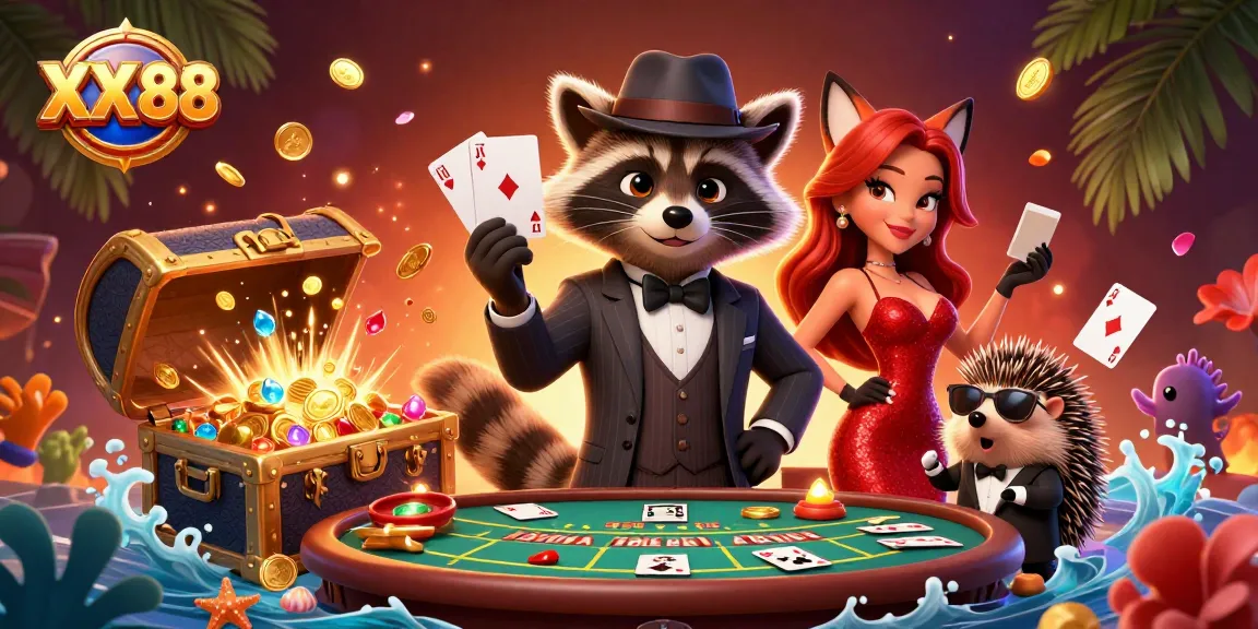 Experience the thrill of XX 88 with vibrant casino characters and dynamic elements enhancing gameplay.