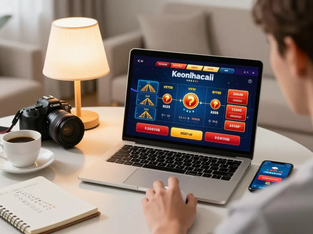 Engage in keonhacaii gaming while enjoying a cozy setup at home.