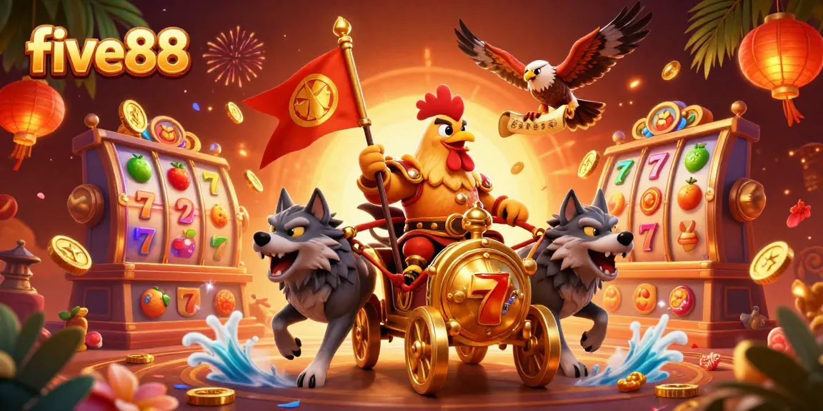 Engage with exciting slots at five88 featuring a rooster warlord and golden rewards.
