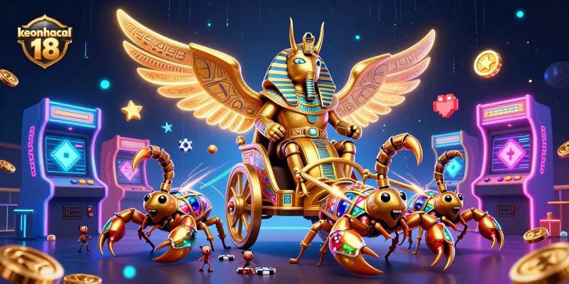Engage with keonhacai 18 as you navigate through a vibrant casino atmosphere filled with game elements and excitement.