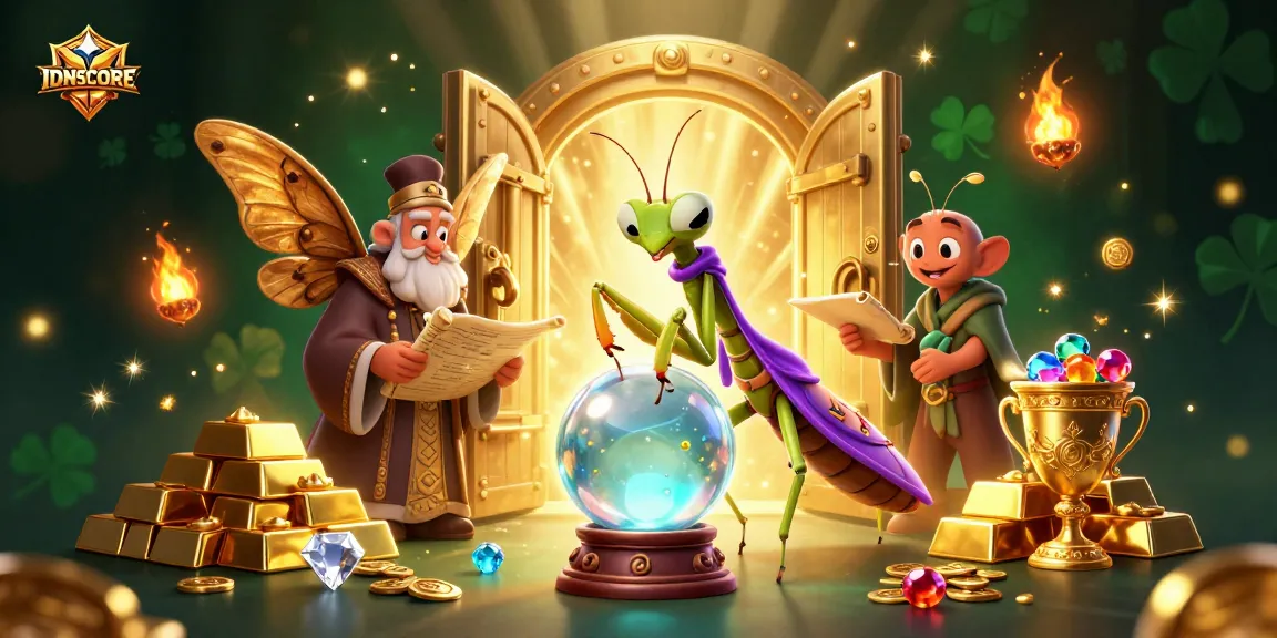 IDNSCORE offers exciting gameplay with a 3D fortune teller seeking treasures and riches in online slots.