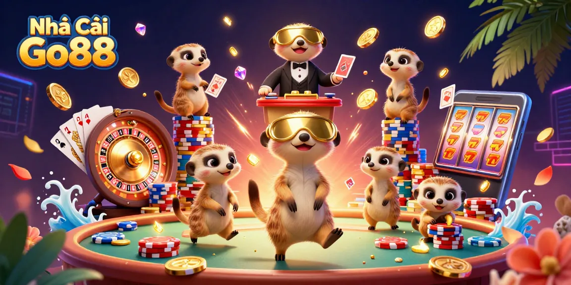 Experience thrilling gaming action at Nhà Cái Go88 with dynamic card games and vibrant casino elements.
