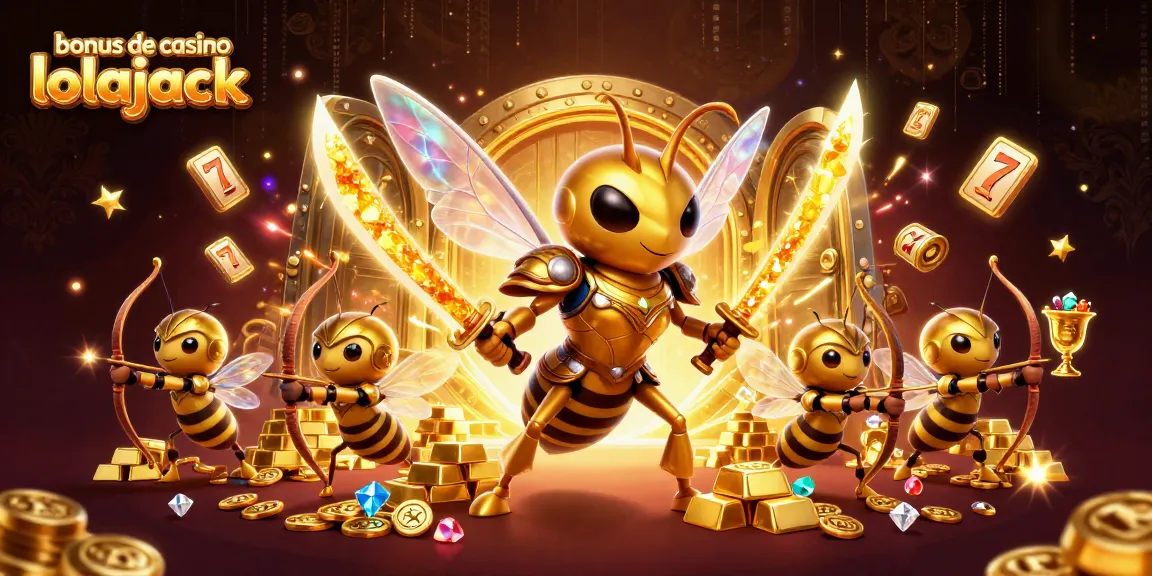 Experience the thrill with the bonus de casino lolajack as vibrant cartoon hornets and treasure come alive.
