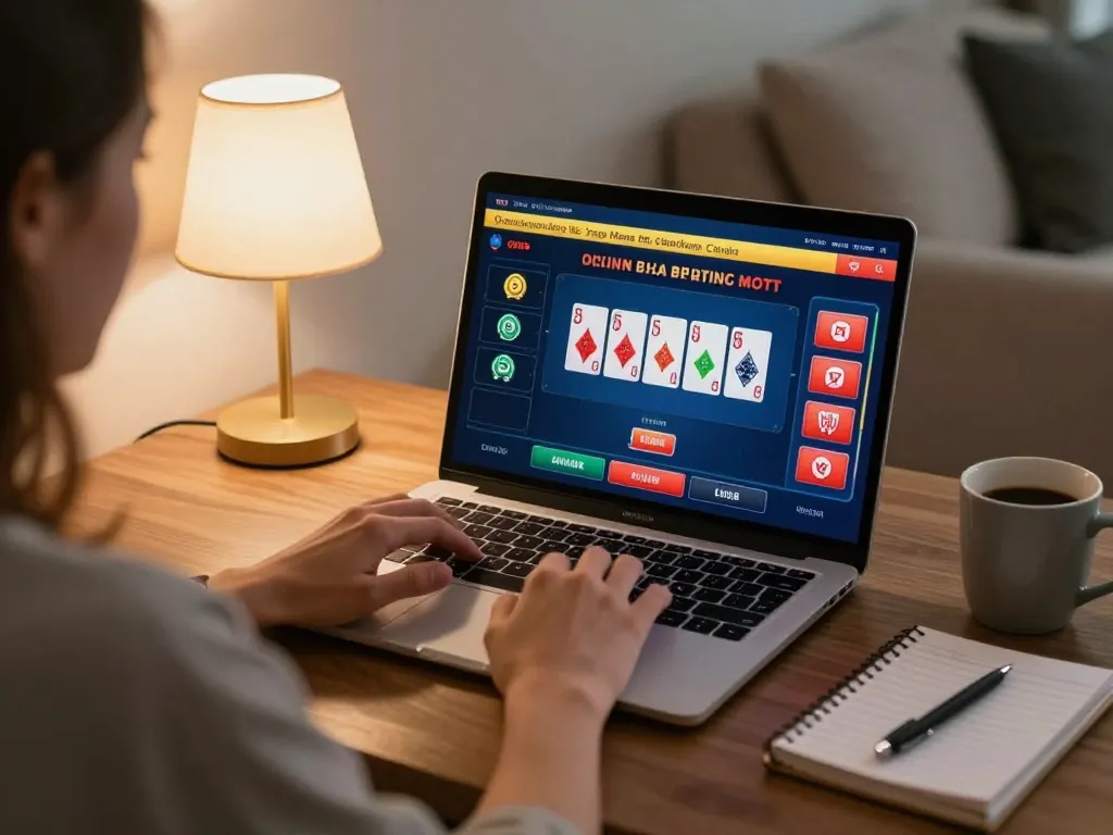 Player enjoying a live dealer game on RR88 platform, showcasing a modern online gambling experience