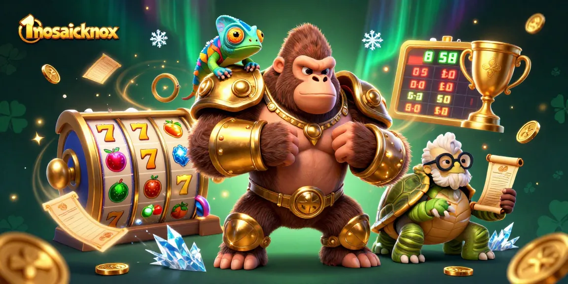 Engage with mosaicknox in this vibrant 3D casino illustration showcasing the thrill of slot machines.