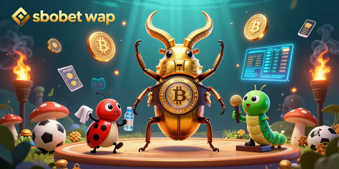 Engage in sbobet wap strategic betting with vibrant characters and a dynamic sports theme.