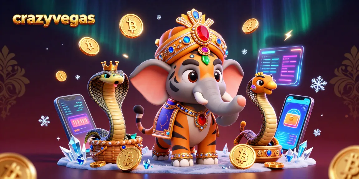 Explore exciting games at crazyvegas, featuring a vibrant online casino scene with crypto elements.