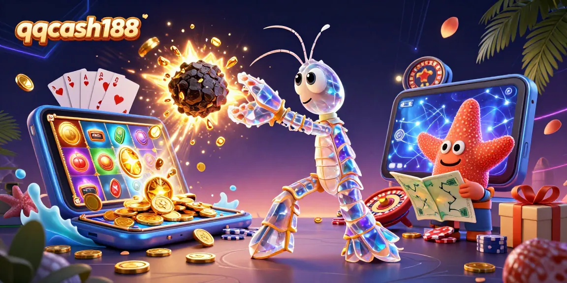 Experience thrilling gameplay with qqcash188 as vibrant characters engage in dynamic casino action.