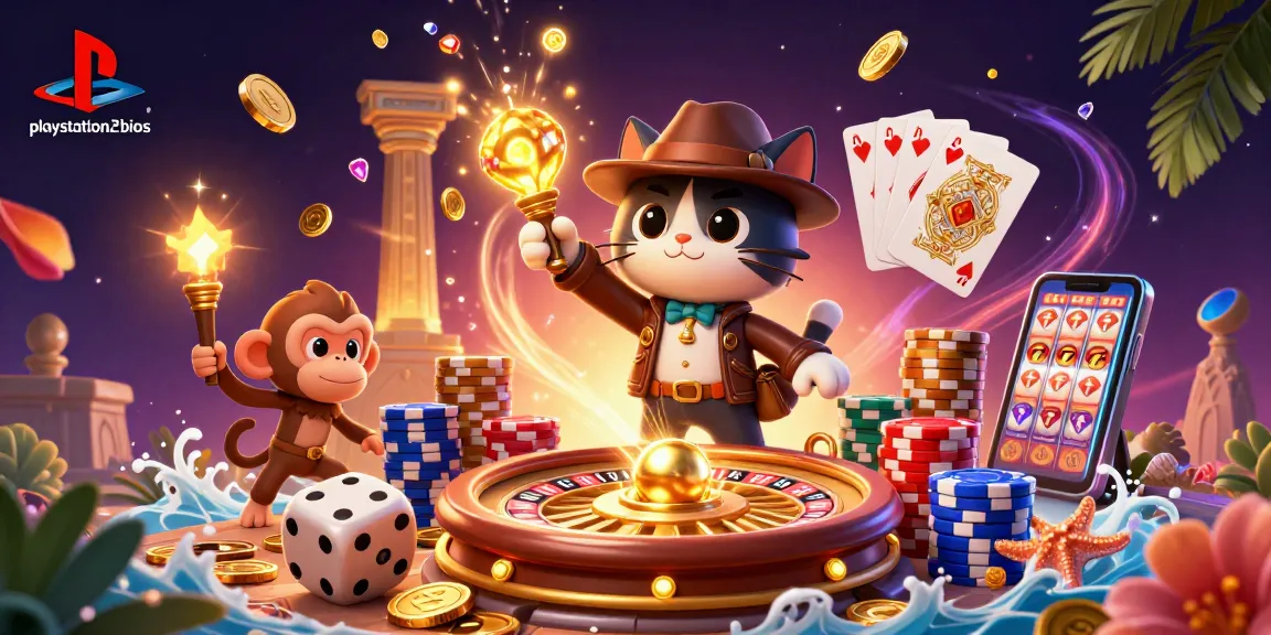 Win big with playstation2bios, exploring the thrill of casino treasures amid cascading coins and gems.