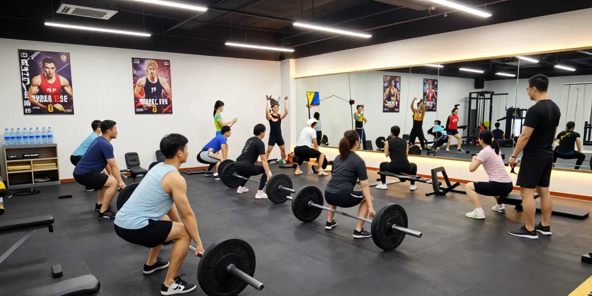 Anabolika Shop customers exercising in a modern gym, showcasing a diverse community dedicated to fitness and muscle building.