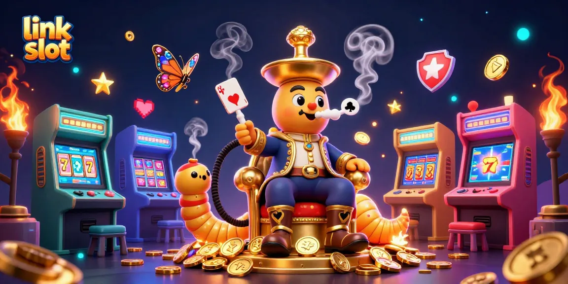 Mainkan link slot sambil menikmati ilustrasi ceria dengan karakter padat dan elemen permainan kasino lainnya.