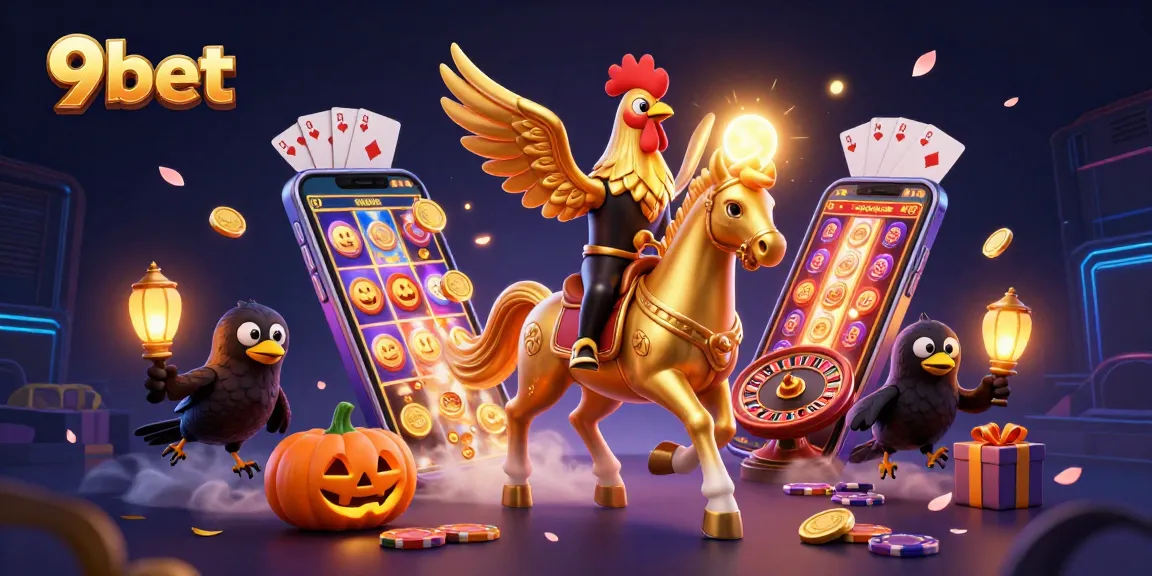 Engage in immersive gameplay at 9bet with the golden rooster and mystical casino elements.